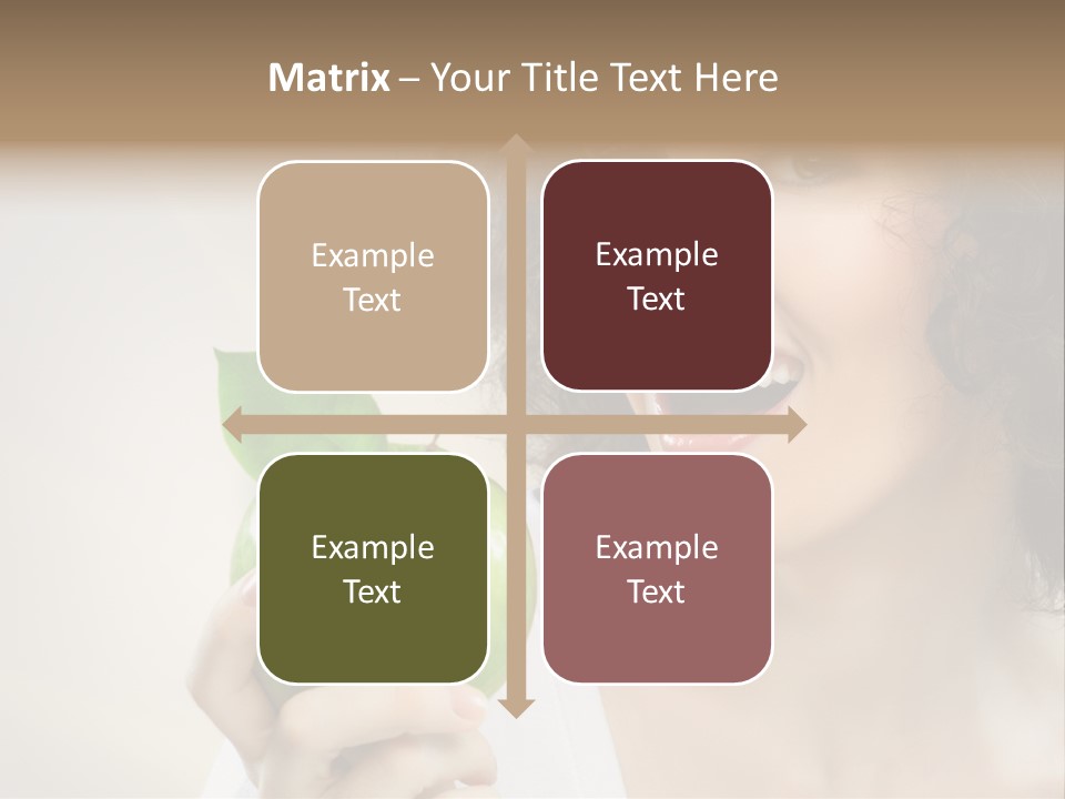 Woman Person Food PowerPoint Template