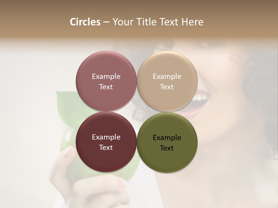 Woman Person Food PowerPoint Template