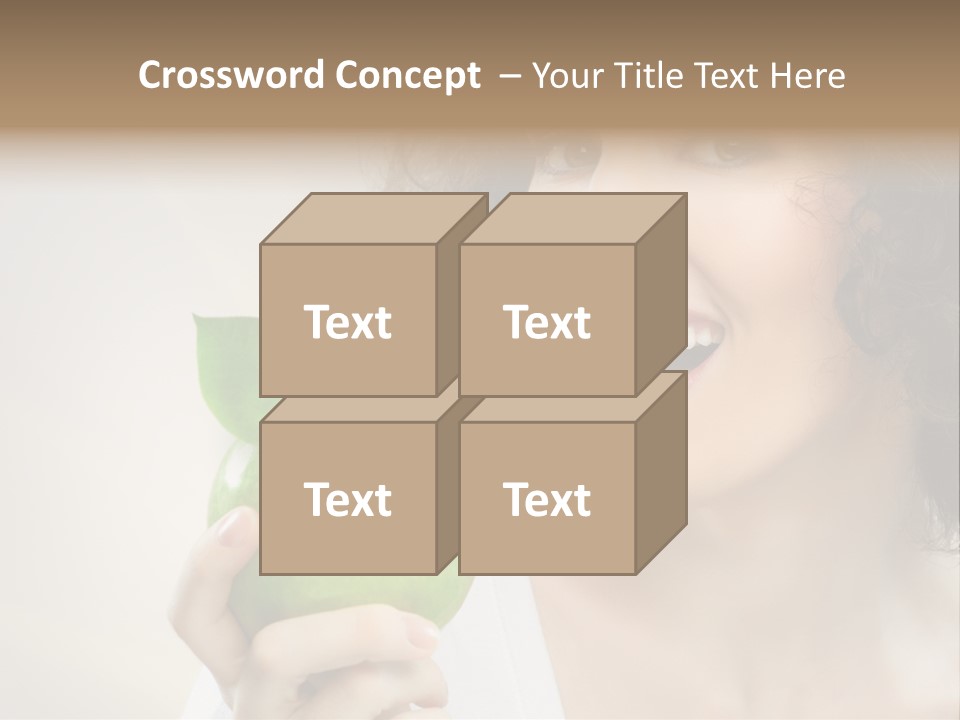 Woman Person Food PowerPoint Template