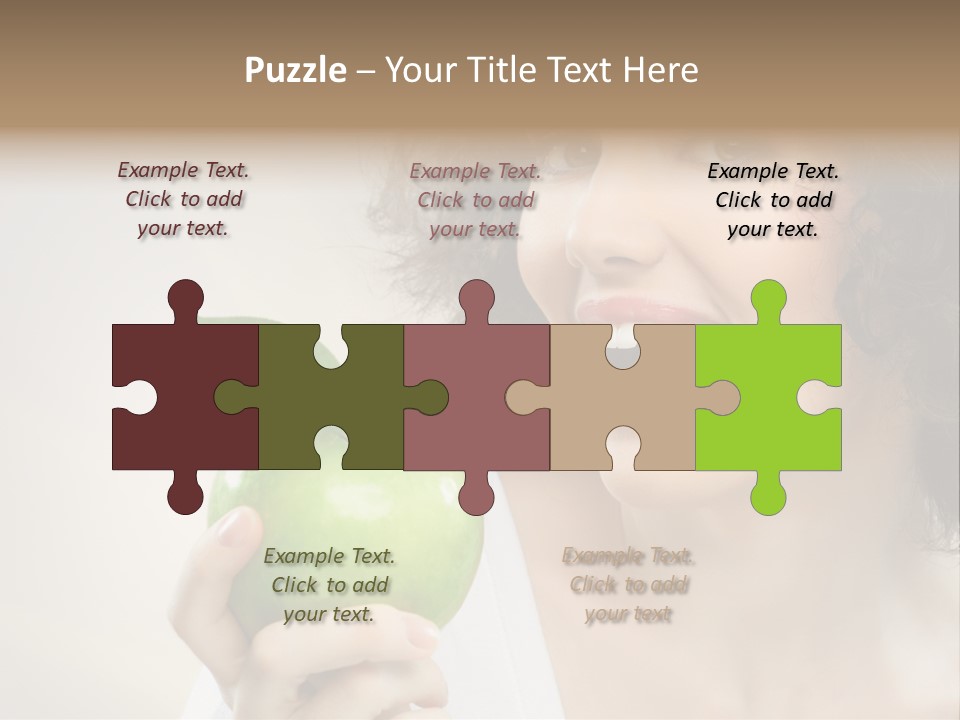 Woman Person Food PowerPoint Template