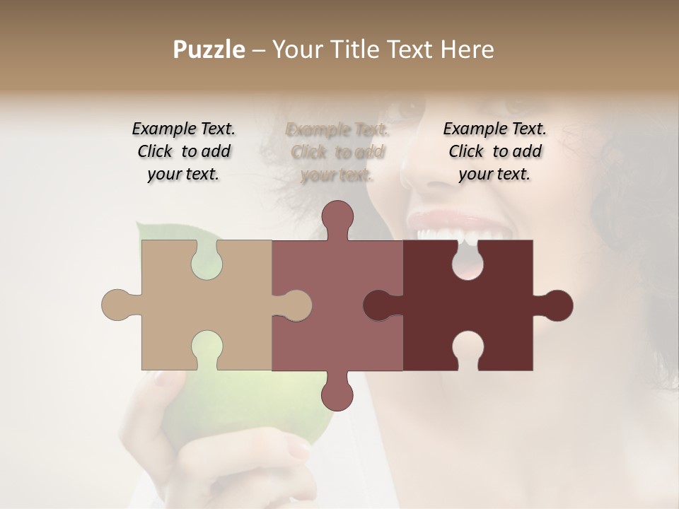 Woman Person Food PowerPoint Template