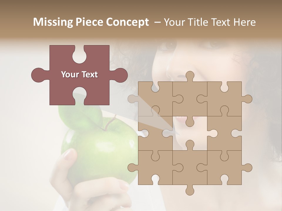 Woman Person Food PowerPoint Template