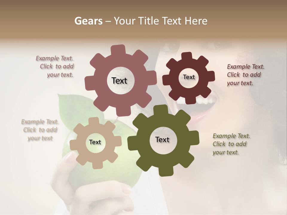 Woman Person Food PowerPoint Template