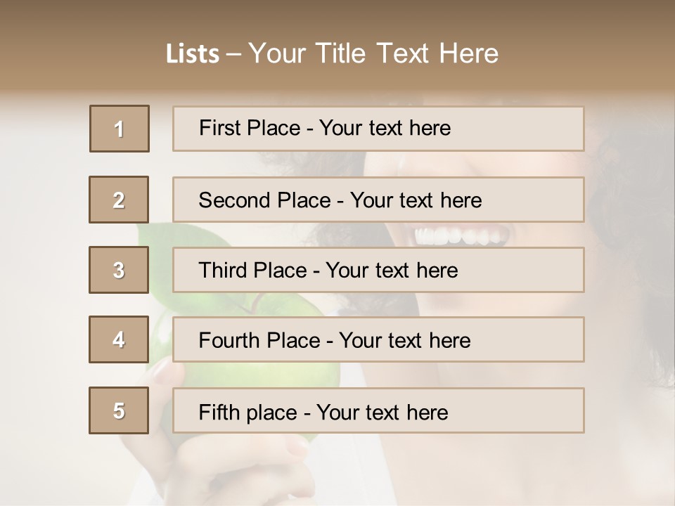 Woman Person Food PowerPoint Template