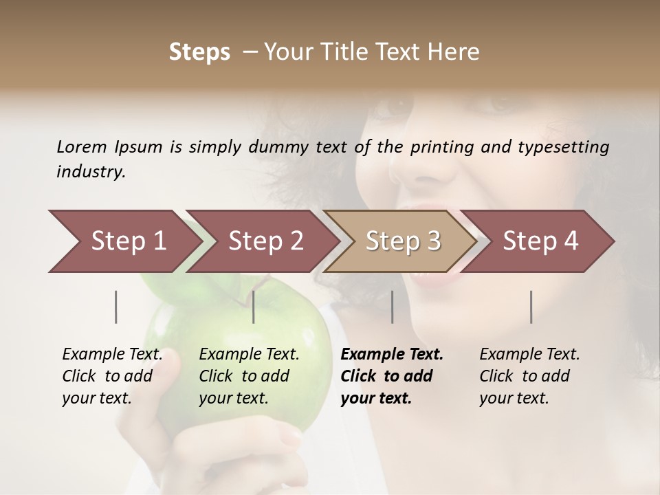 Woman Person Food PowerPoint Template