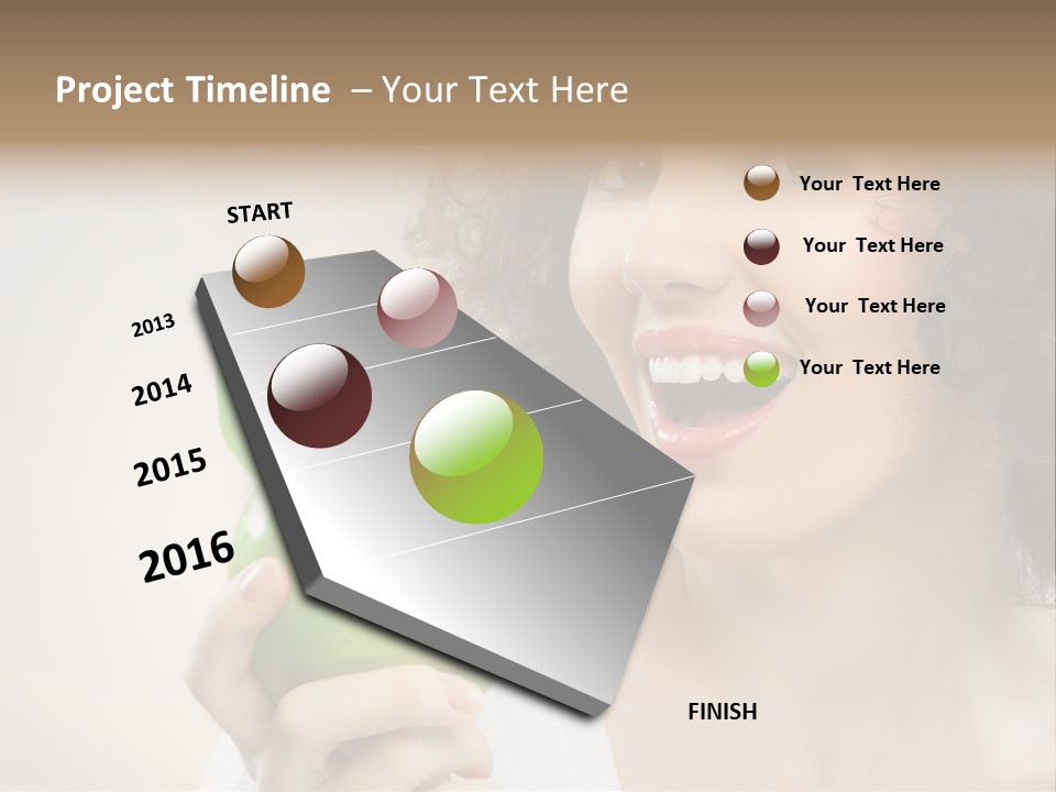 Woman Person Food PowerPoint Template