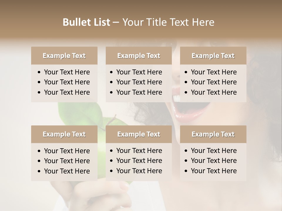 Woman Person Food PowerPoint Template