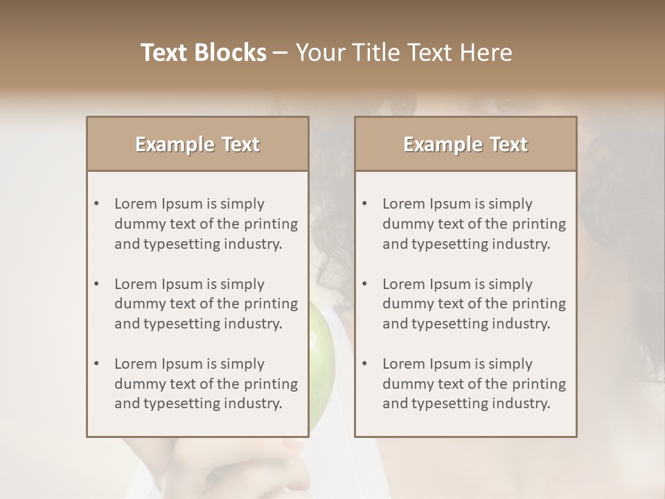 Woman Person Food PowerPoint Template