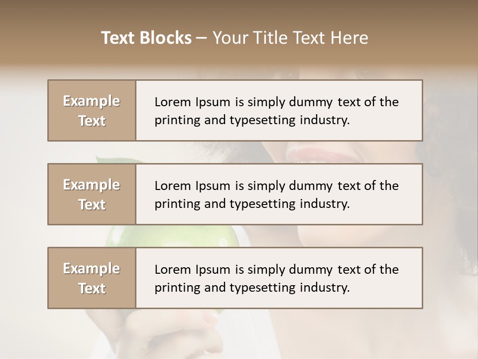 Woman Person Food PowerPoint Template