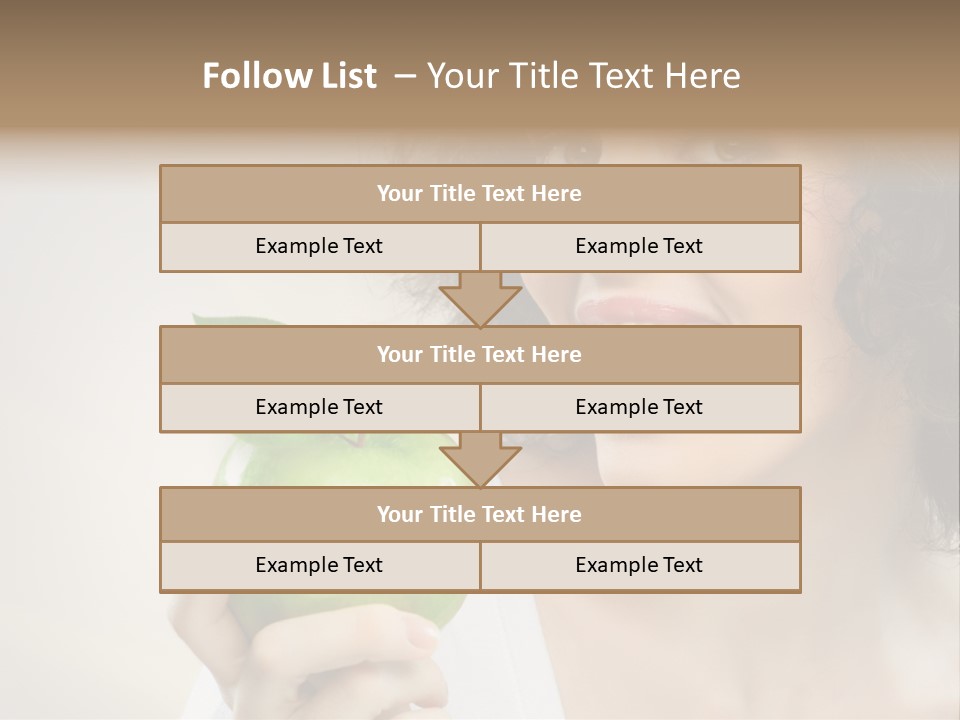 Woman Person Food PowerPoint Template