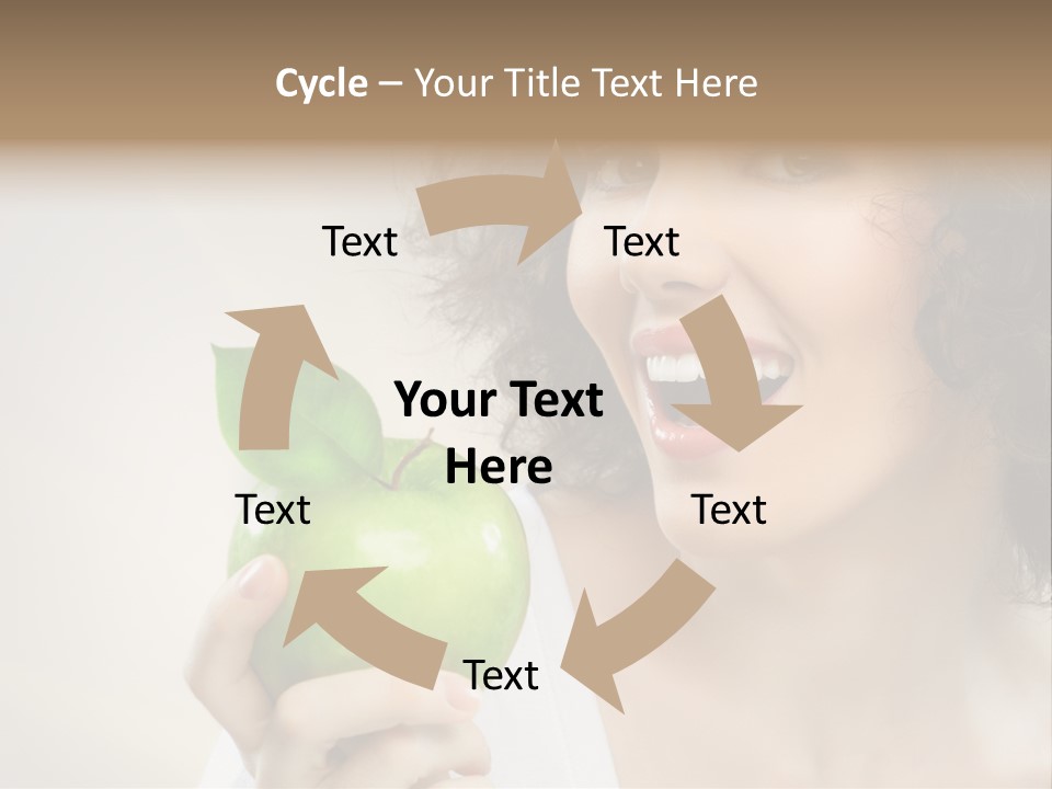 Woman Person Food PowerPoint Template