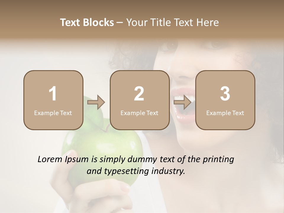 Woman Person Food PowerPoint Template