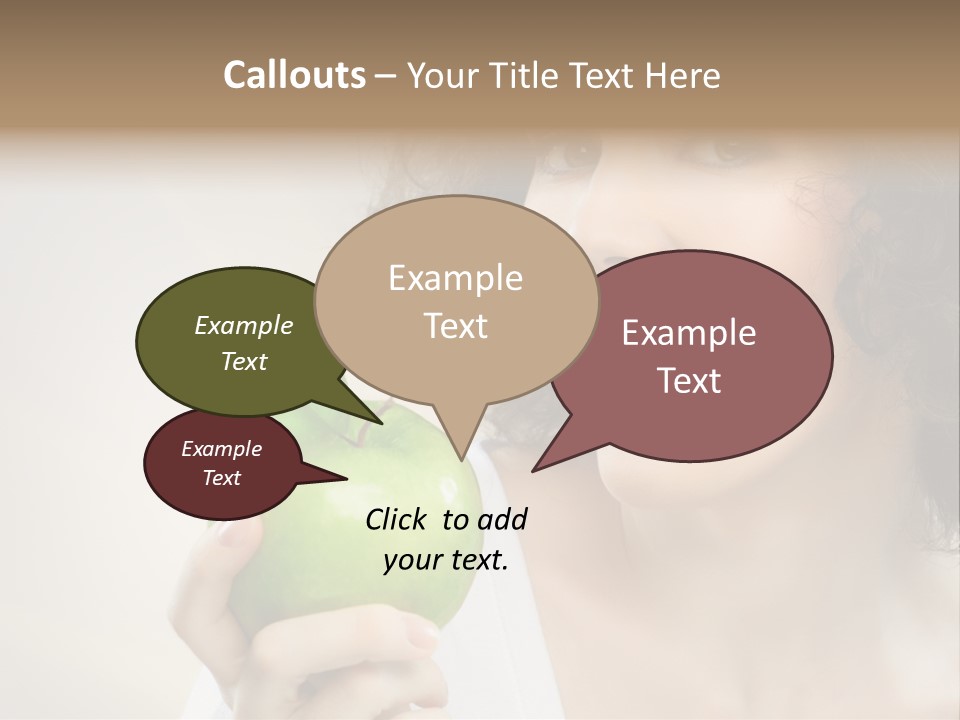 Woman Person Food PowerPoint Template