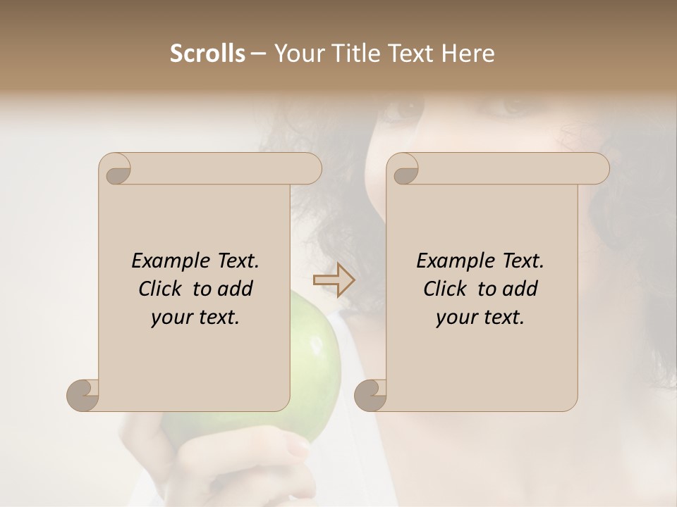 Woman Person Food PowerPoint Template