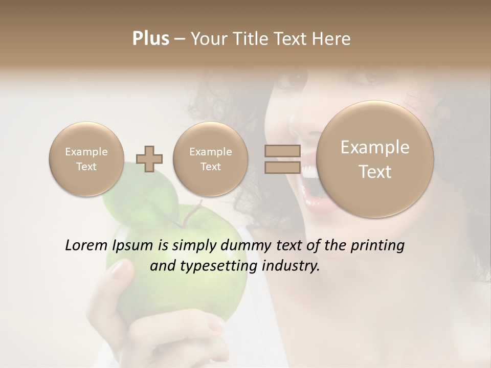Woman Person Food PowerPoint Template