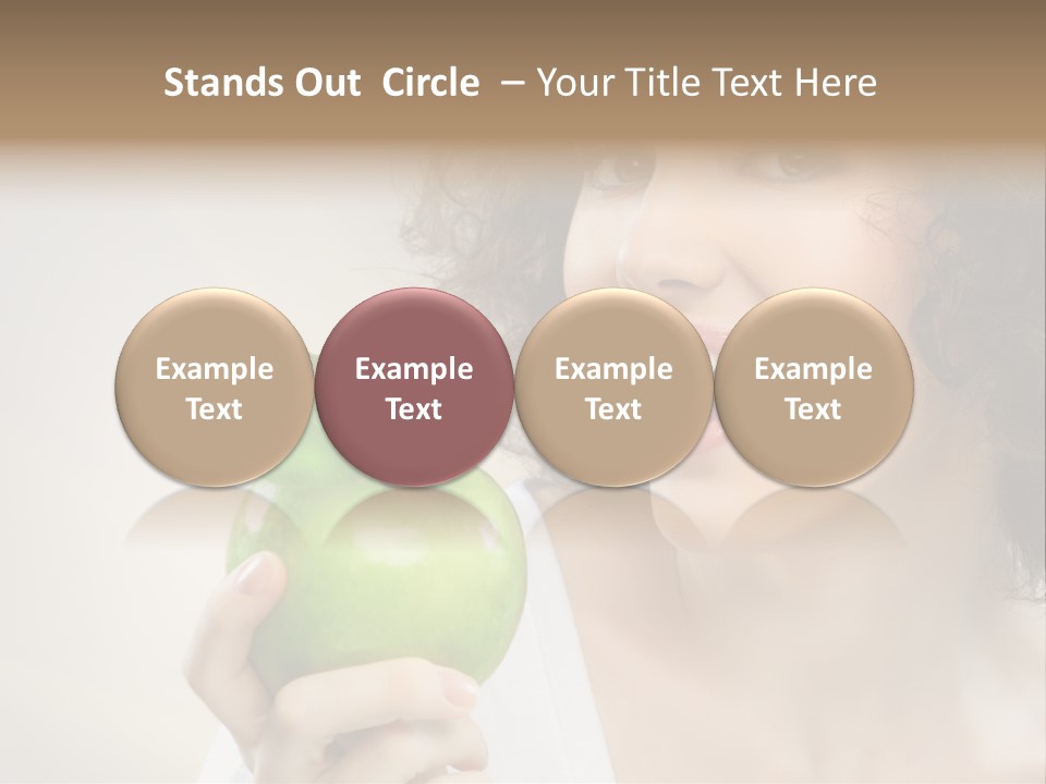 Woman Person Food PowerPoint Template