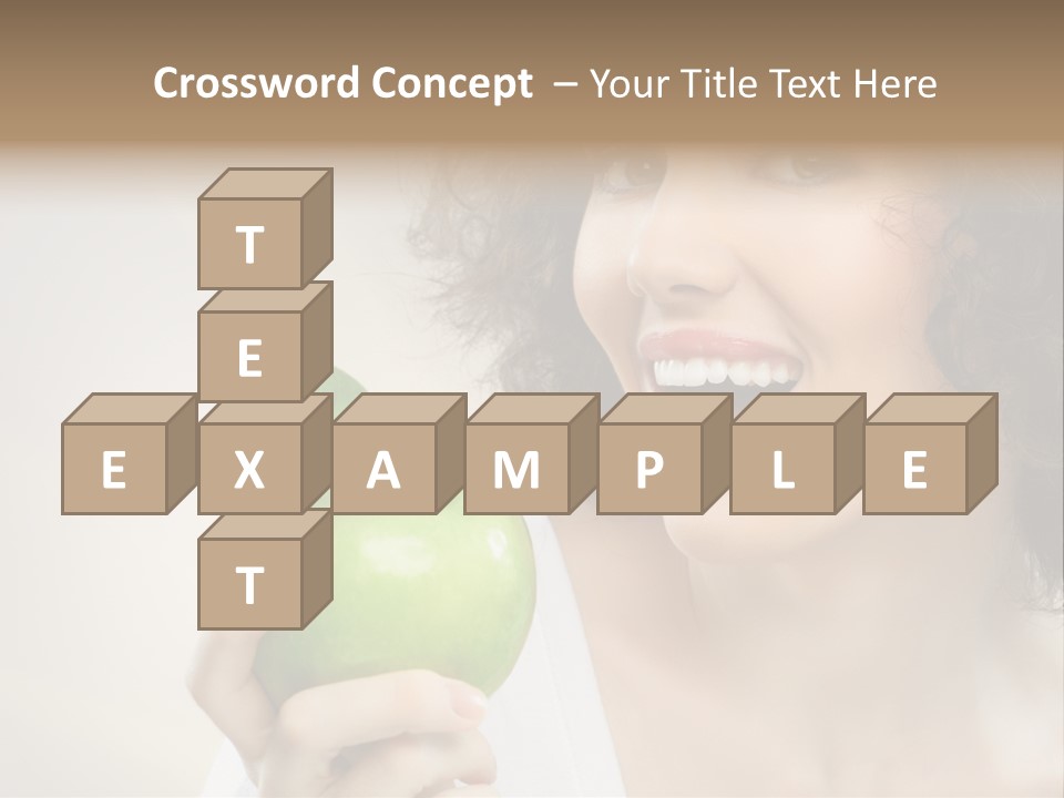 Woman Person Food PowerPoint Template