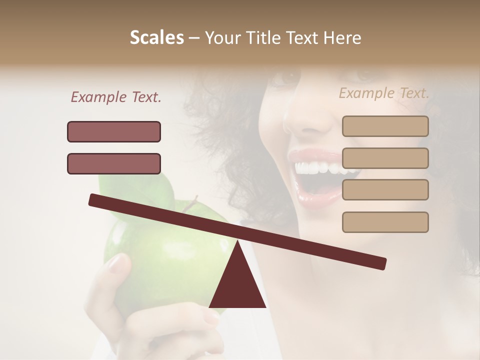 Woman Person Food PowerPoint Template