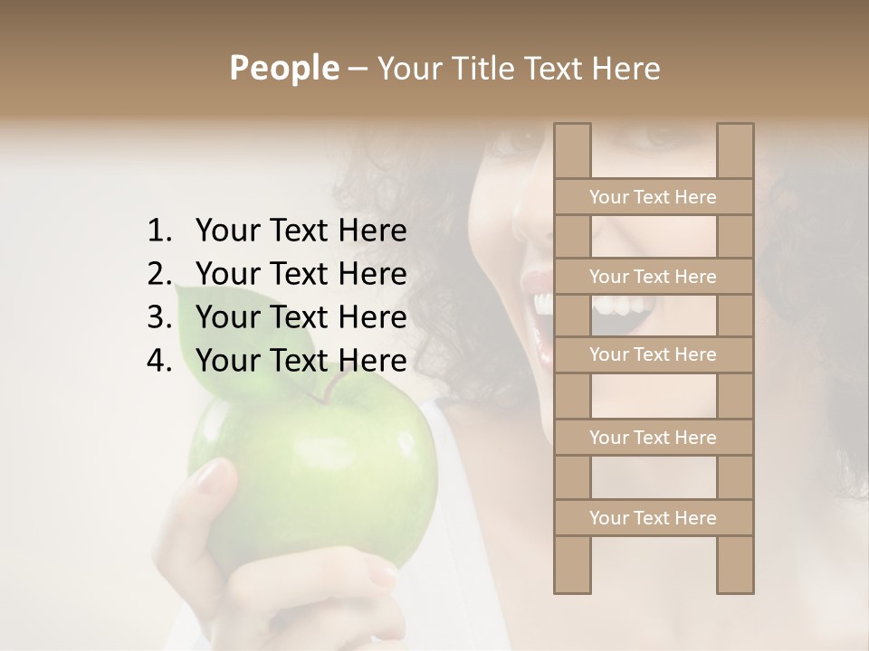 Woman Person Food PowerPoint Template