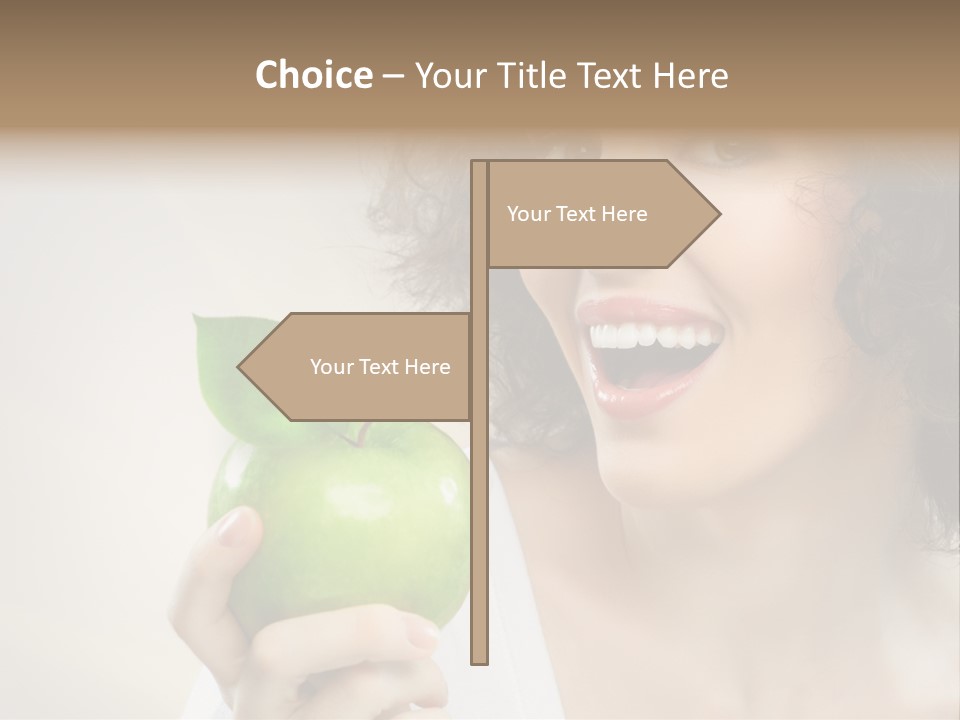 Woman Person Food PowerPoint Template