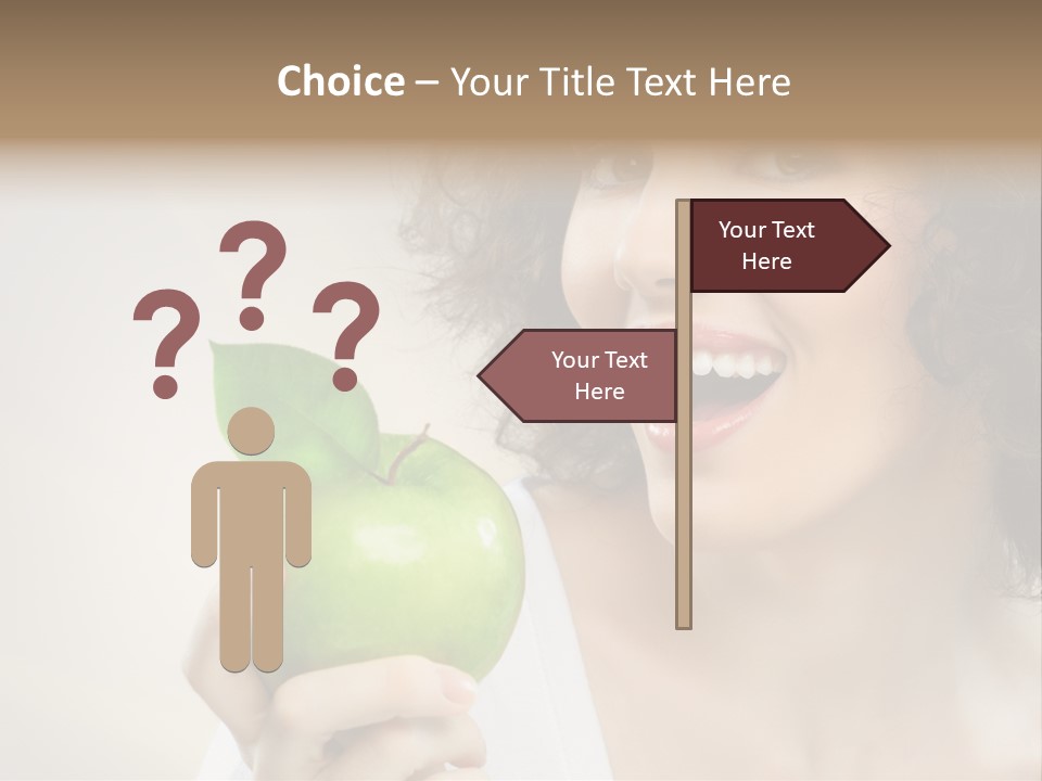 Woman Person Food PowerPoint Template