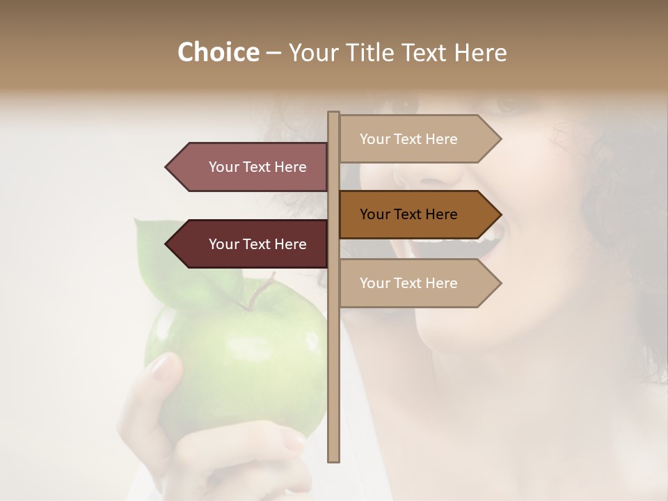 Woman Person Food PowerPoint Template