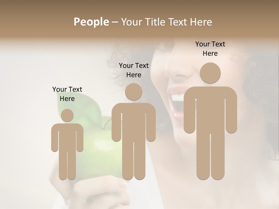 Woman Person Food PowerPoint Template