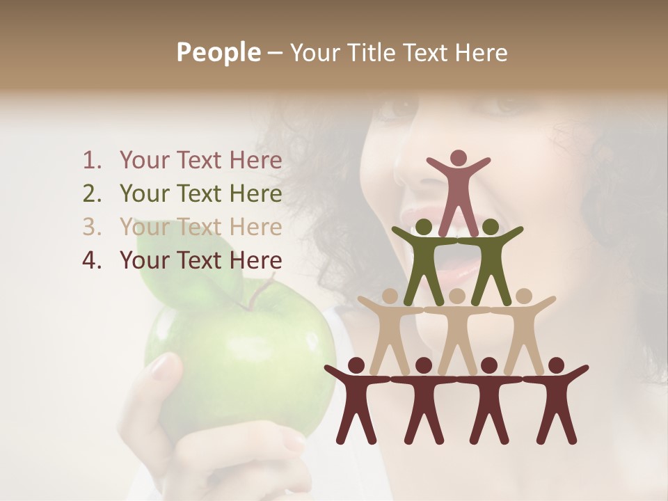 Woman Person Food PowerPoint Template
