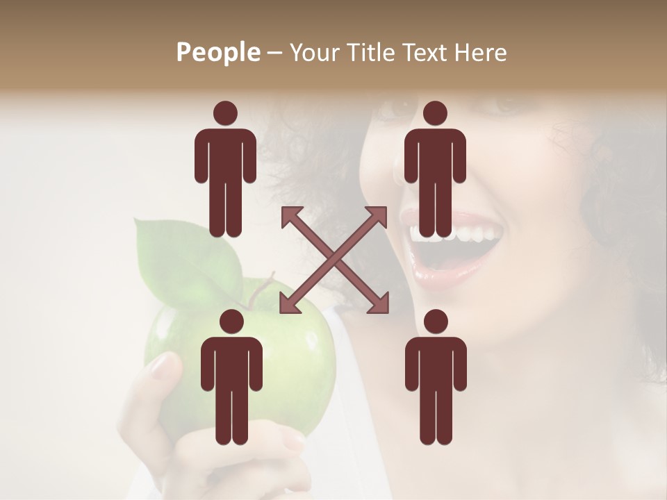 Woman Person Food PowerPoint Template