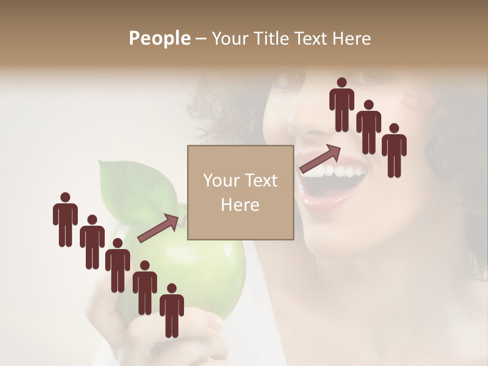 Woman Person Food PowerPoint Template