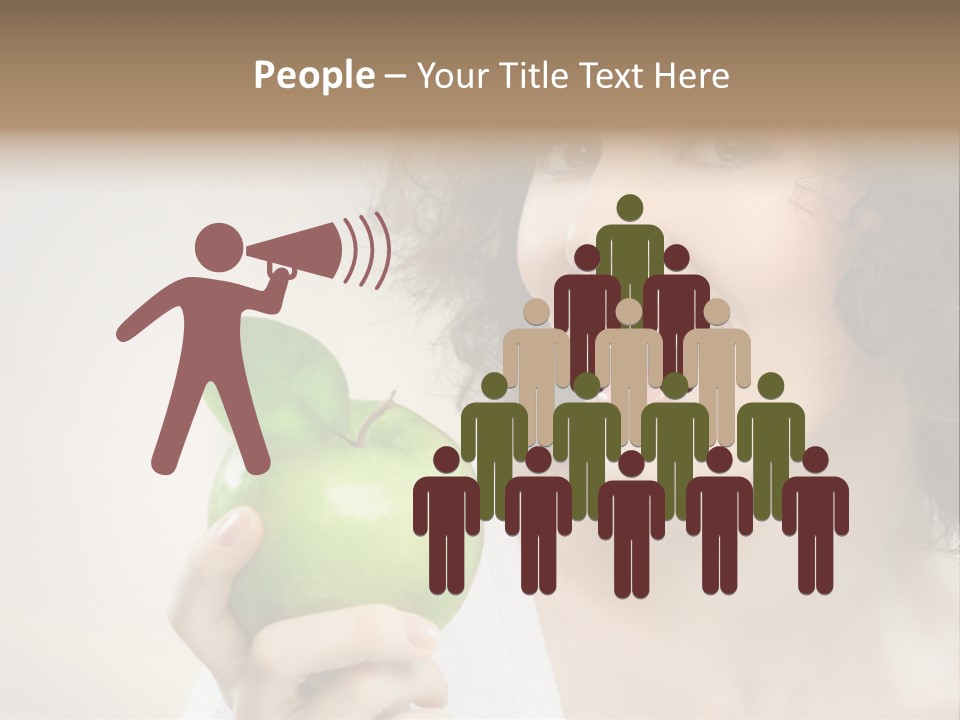 Woman Person Food PowerPoint Template