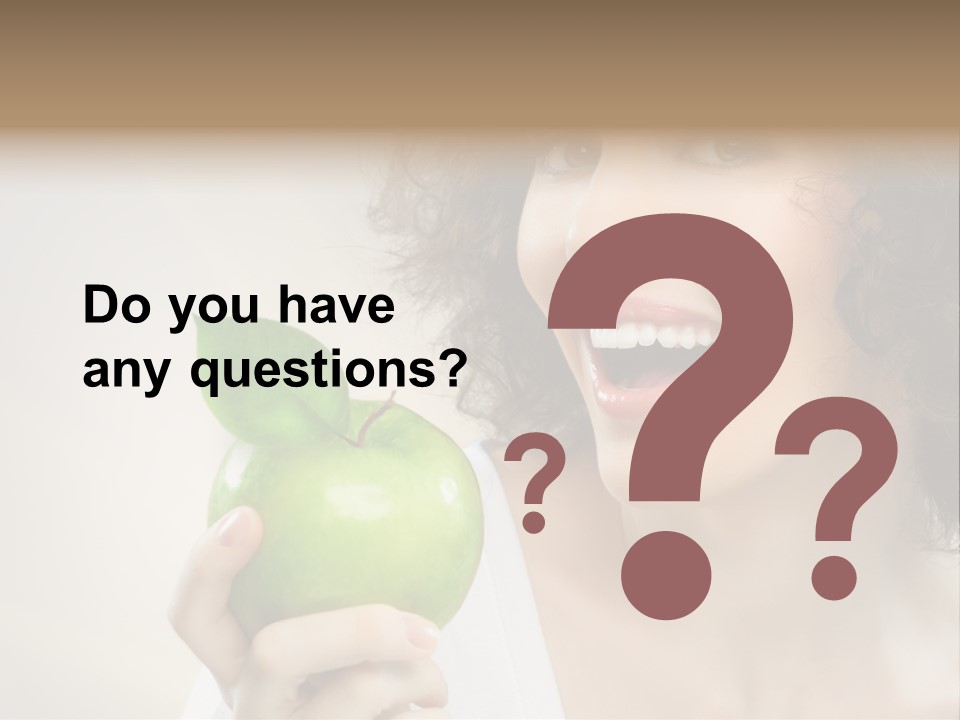 Woman Person Food PowerPoint Template