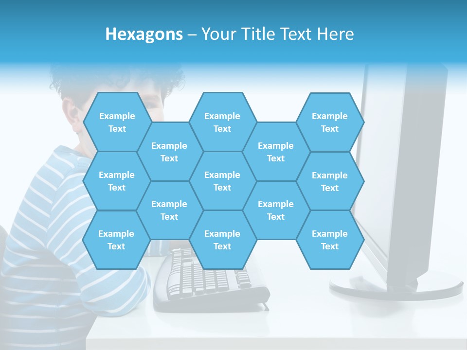 Horizontal Schoolchild Schoolkid PowerPoint Template