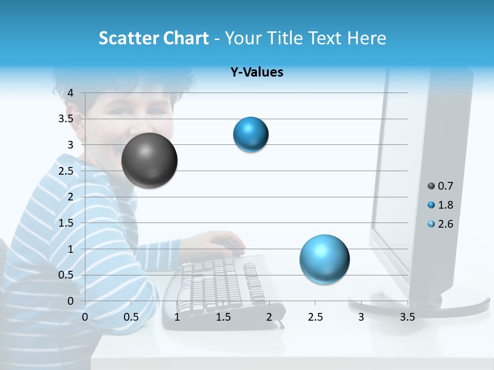Horizontal Schoolchild Schoolkid PowerPoint Template