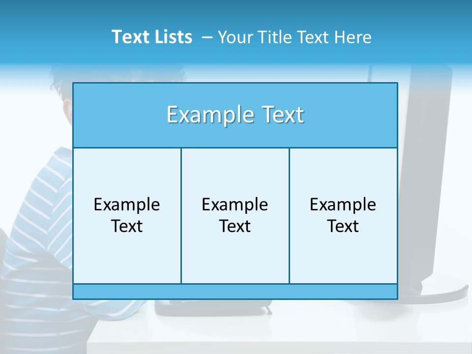 Horizontal Schoolchild Schoolkid PowerPoint Template