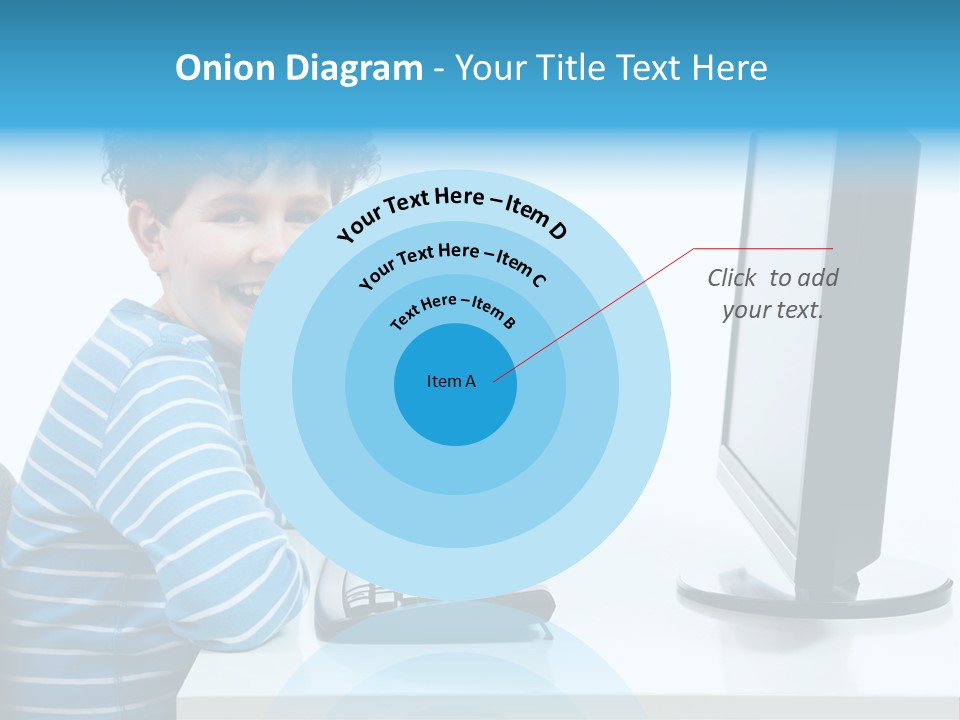 Horizontal Schoolchild Schoolkid PowerPoint Template