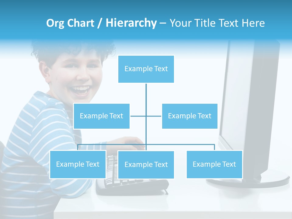 Horizontal Schoolchild Schoolkid PowerPoint Template