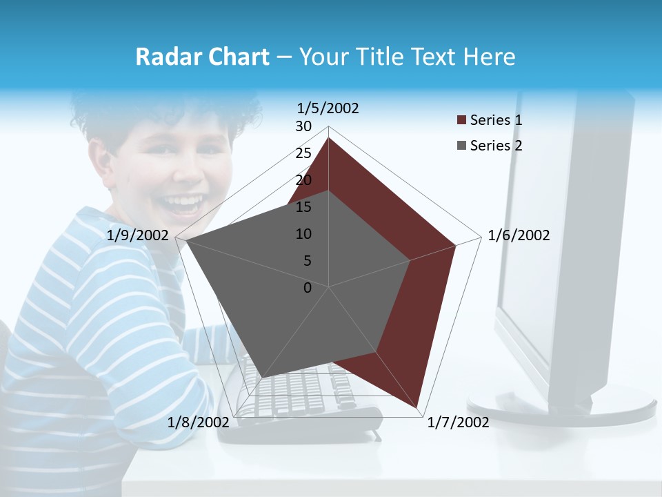 Horizontal Schoolchild Schoolkid PowerPoint Template