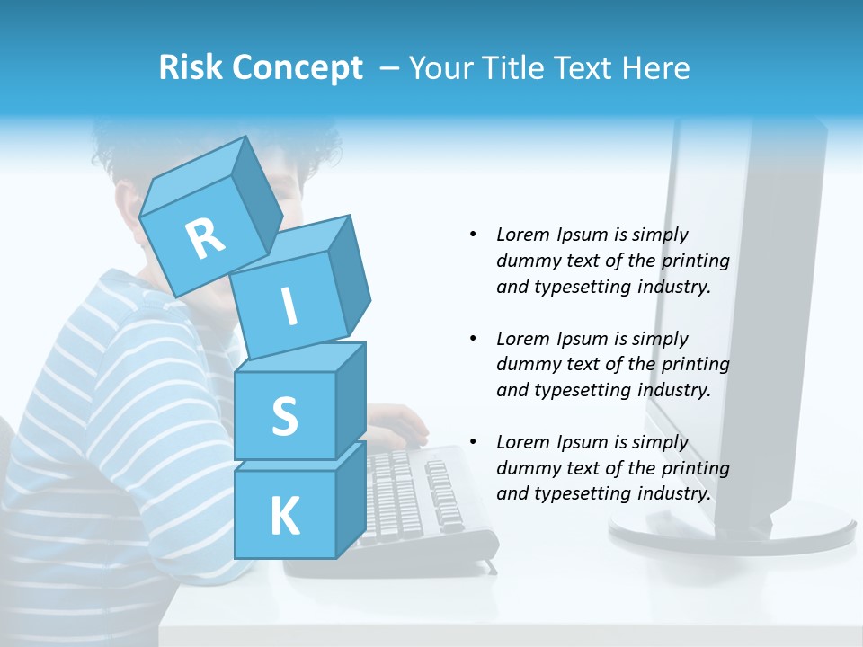Horizontal Schoolchild Schoolkid PowerPoint Template
