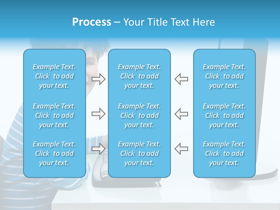 Horizontal Schoolchild Schoolkid PowerPoint Template