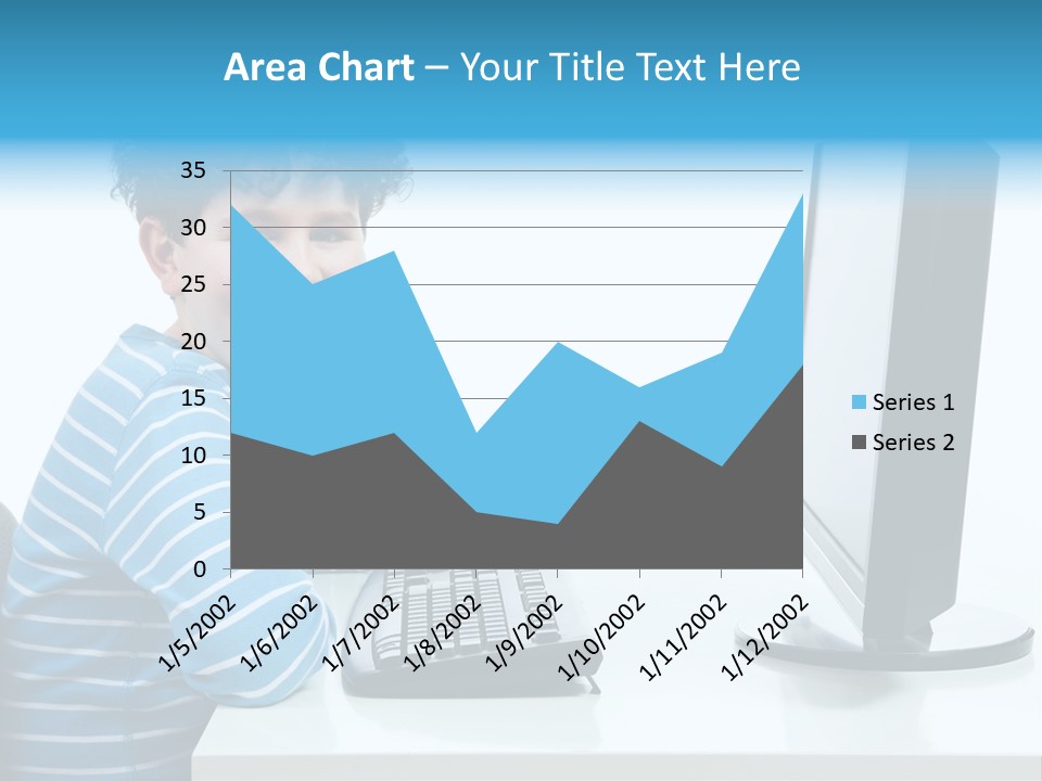 Horizontal Schoolchild Schoolkid PowerPoint Template