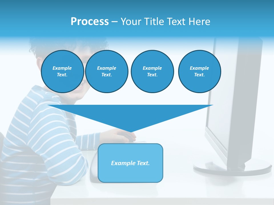 Horizontal Schoolchild Schoolkid PowerPoint Template