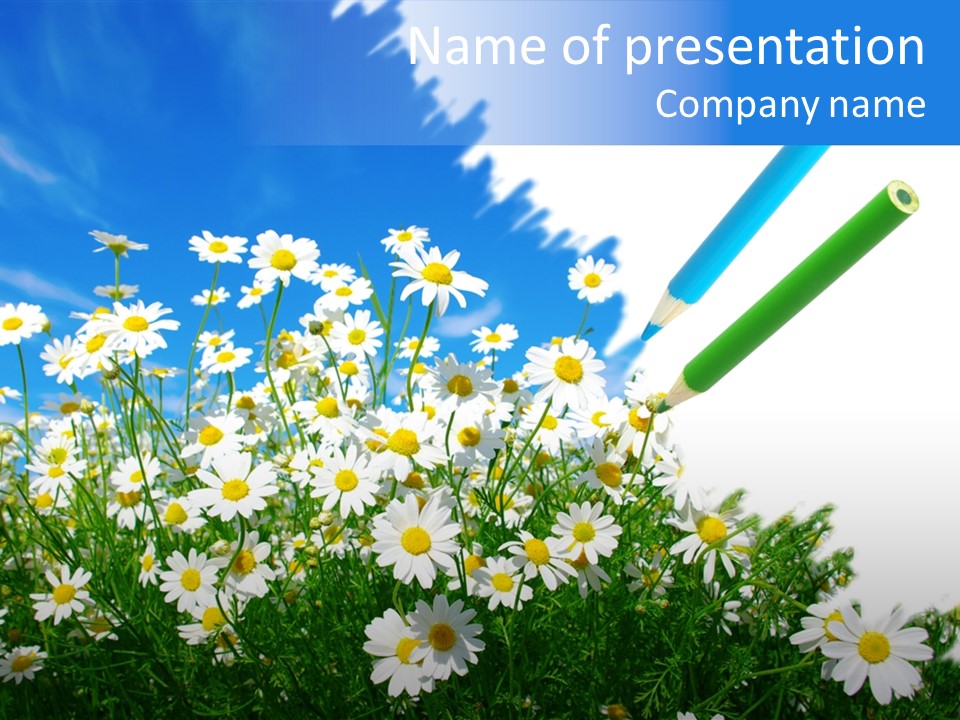 Abstract White Sunlight PowerPoint Template