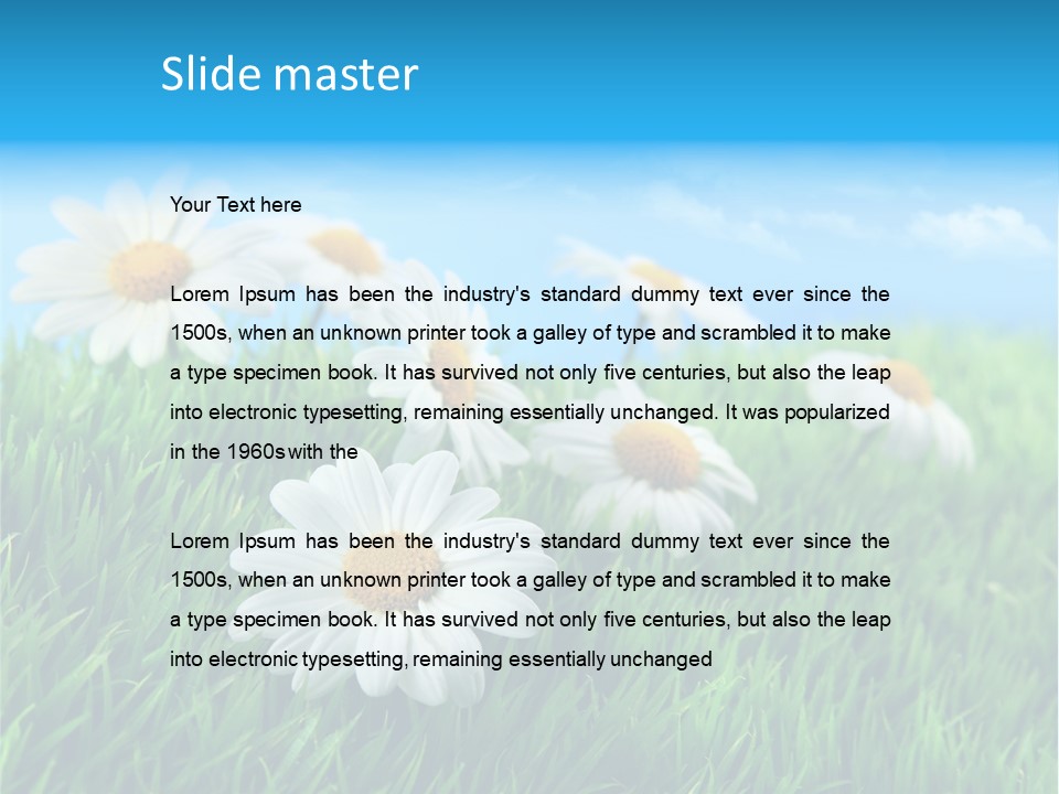 Nature Meadow Group PowerPoint Template