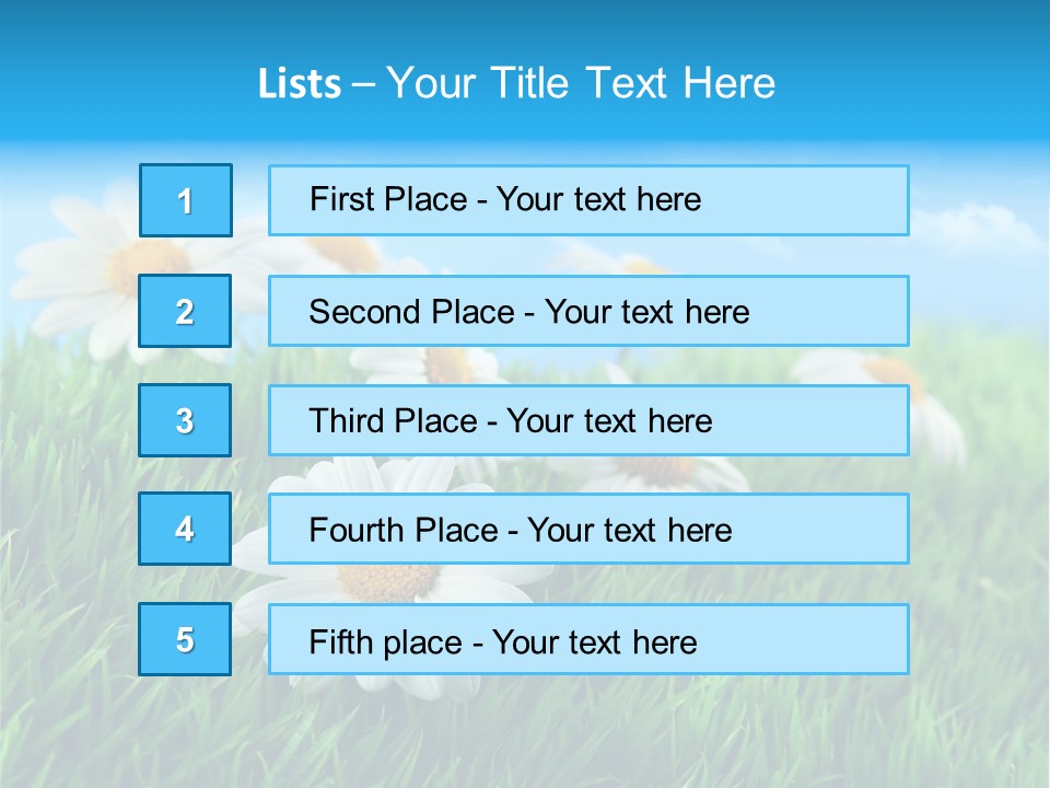 Nature Meadow Group PowerPoint Template