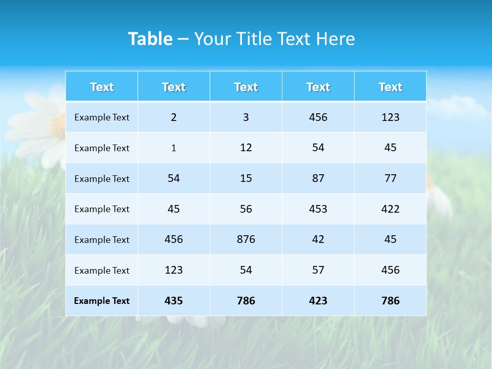 Nature Meadow Group PowerPoint Template