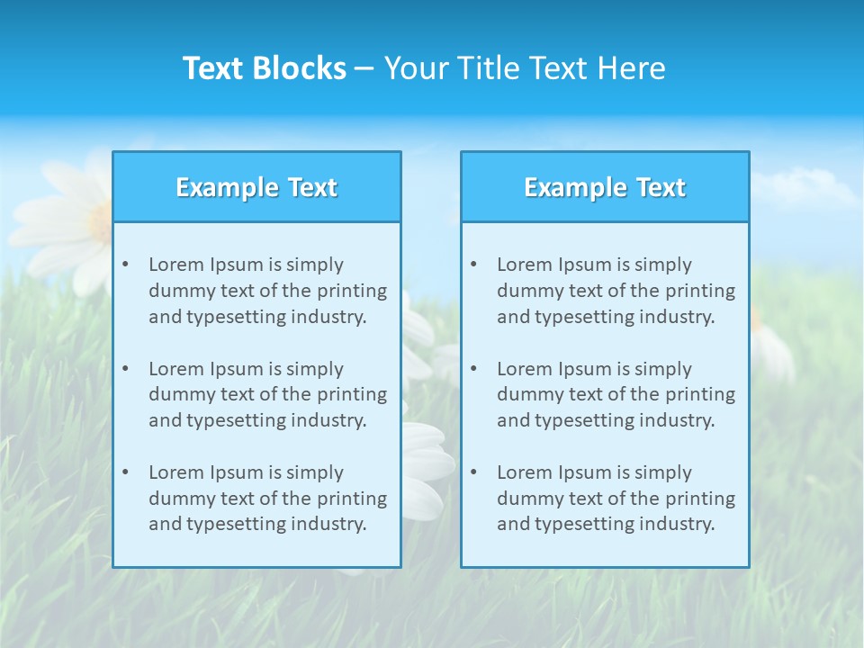 Nature Meadow Group PowerPoint Template