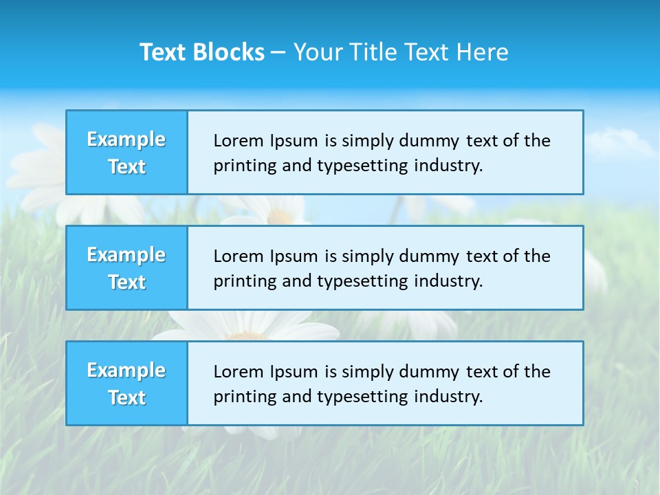 Nature Meadow Group PowerPoint Template
