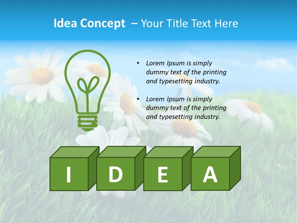 Nature Meadow Group PowerPoint Template