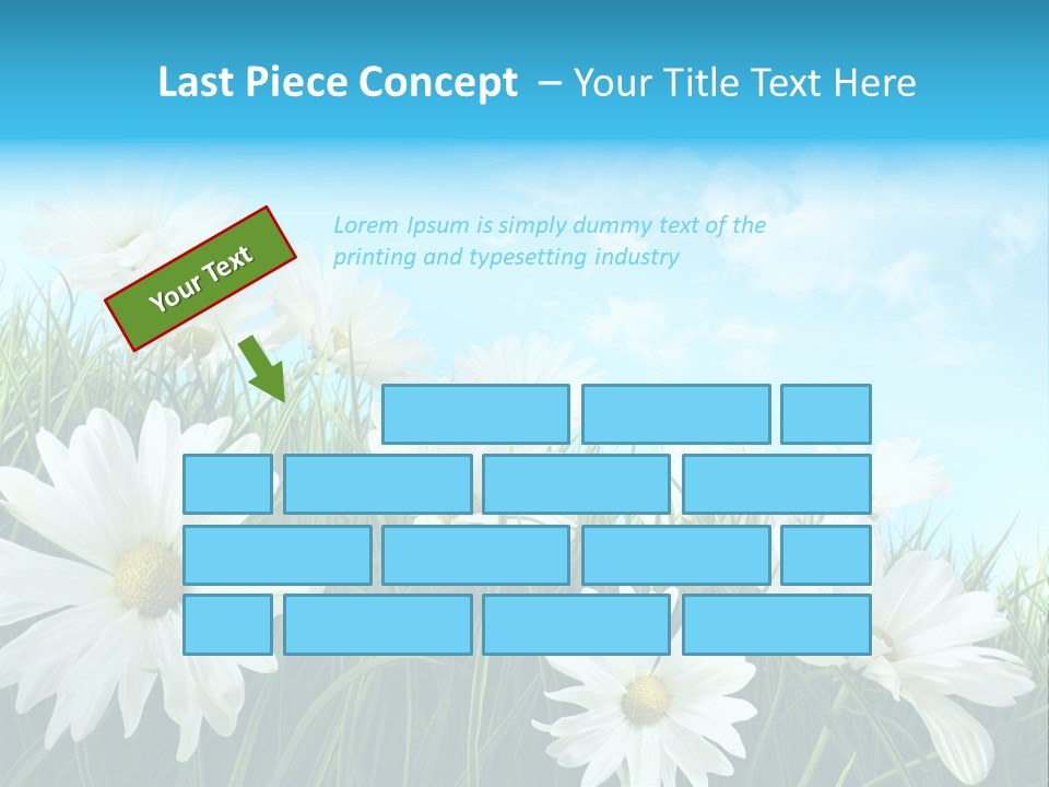 Countryside Plain Daisy PowerPoint Template